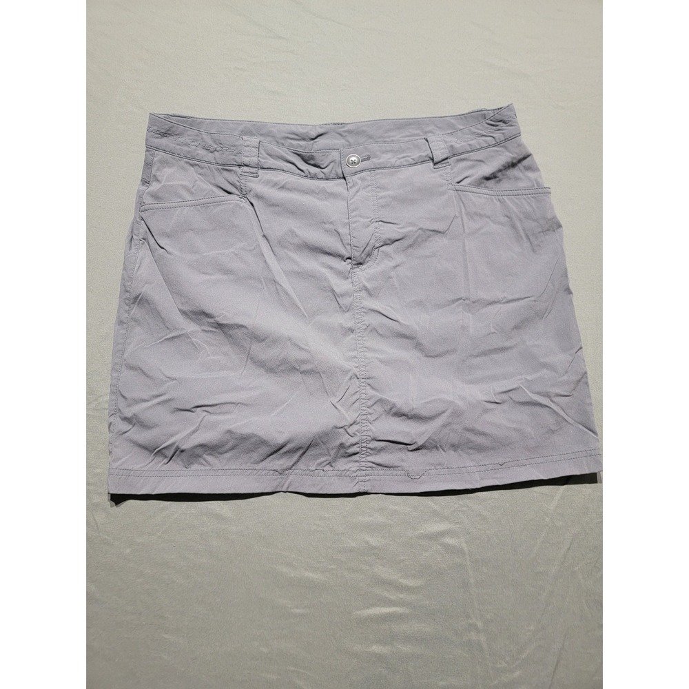 Eddie Bauer Travex Gray Hiking Skort Womens 14 Outdoor Active Travel Skirt